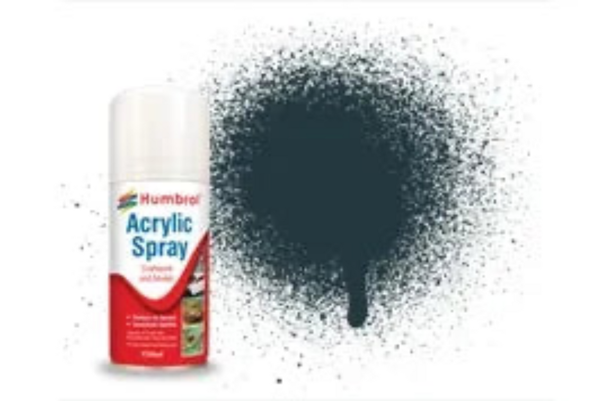 Humbrol AD6067 Tank Grey Matt Acrylic Spray Paint 150ml aerosol can.