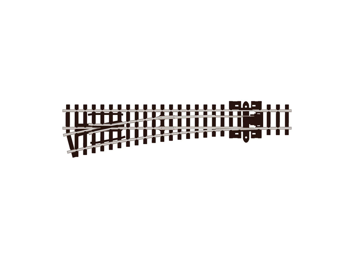 PECO SL396 Streamline N Turnout C80 Med Rad LH INS