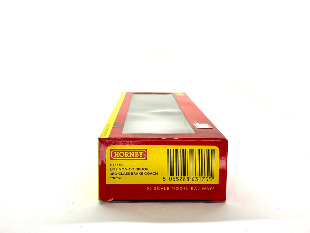Hornby R4677B 57' non-corridor brake third 20754 in LMS crimson