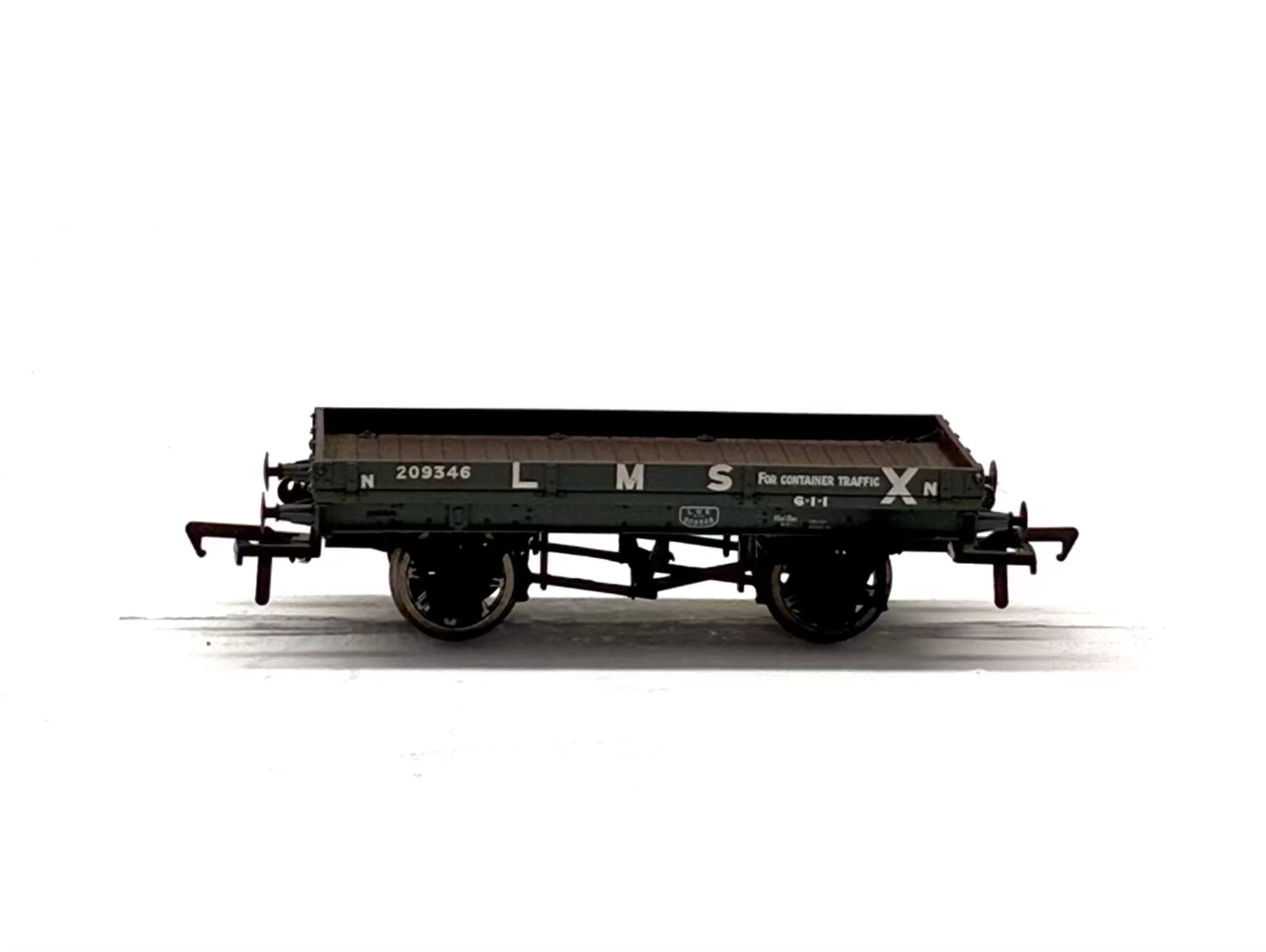 Bachmann Branchline 37-475 1-plank open wagon in LMS grey