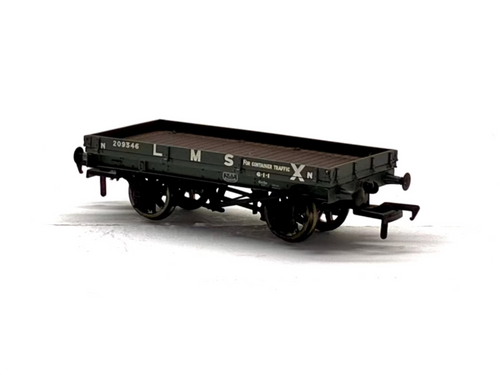Bachmann Branchline 37-475 1-plank open wagon in LMS grey