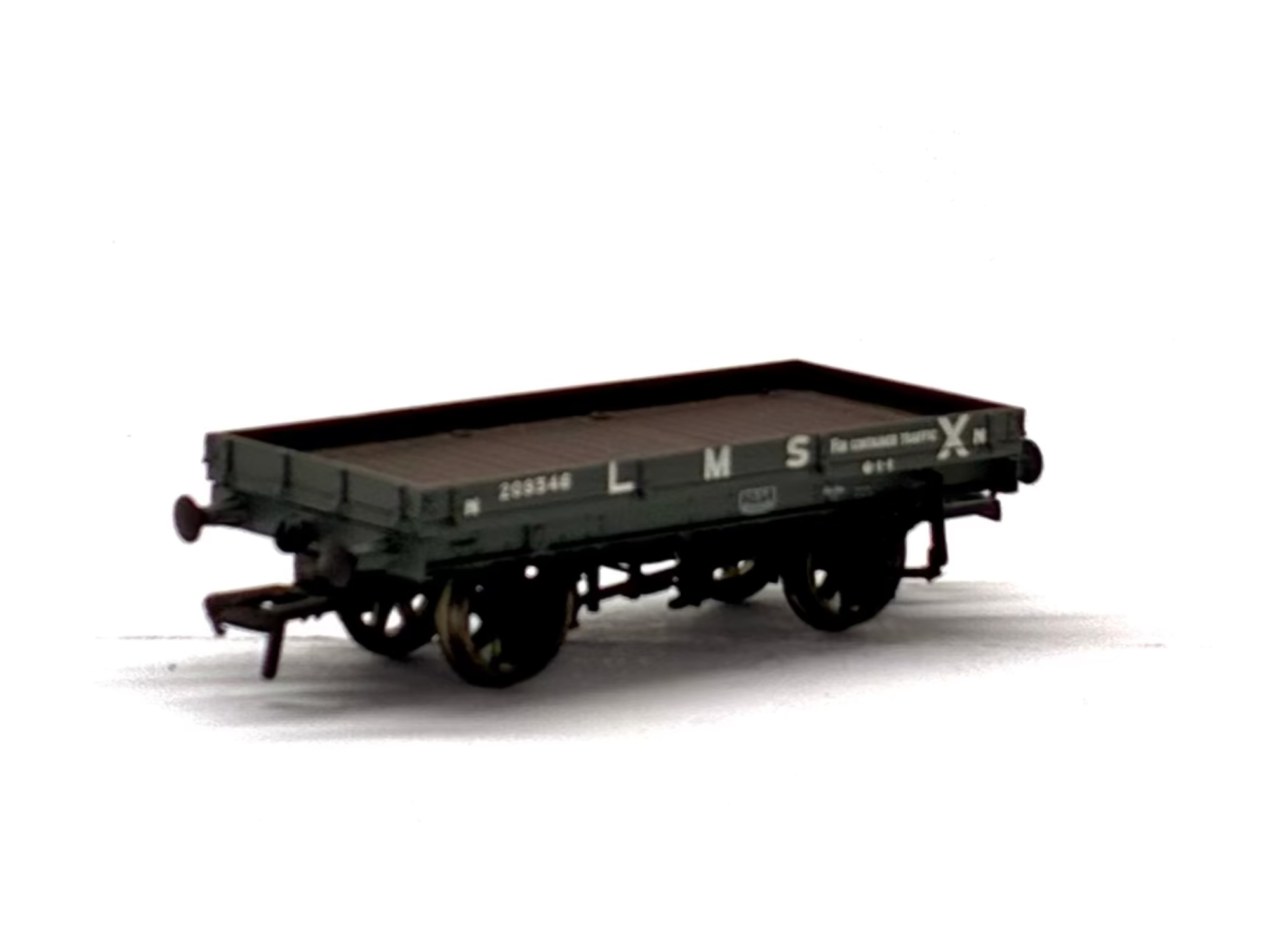 Bachmann Branchline 37-475 1-plank open wagon in LMS grey