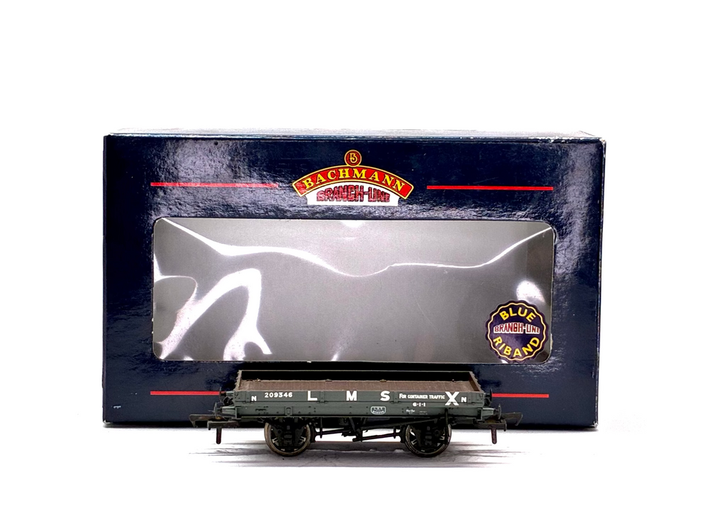 Bachmann Branchline 37-475 1-plank open wagon in LMS grey
