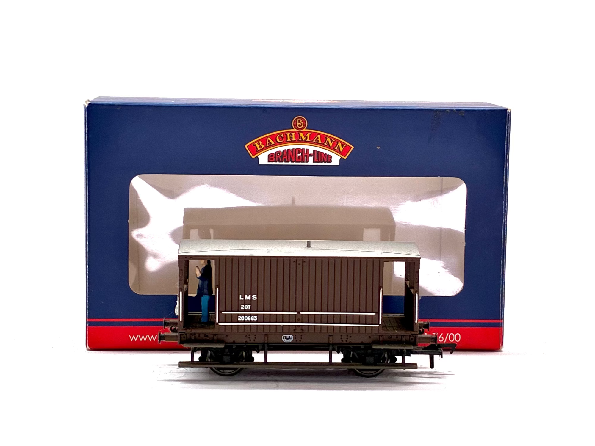 Bachmann Branchline 38-553 Midland 20T Brake Van LMS Bauxite