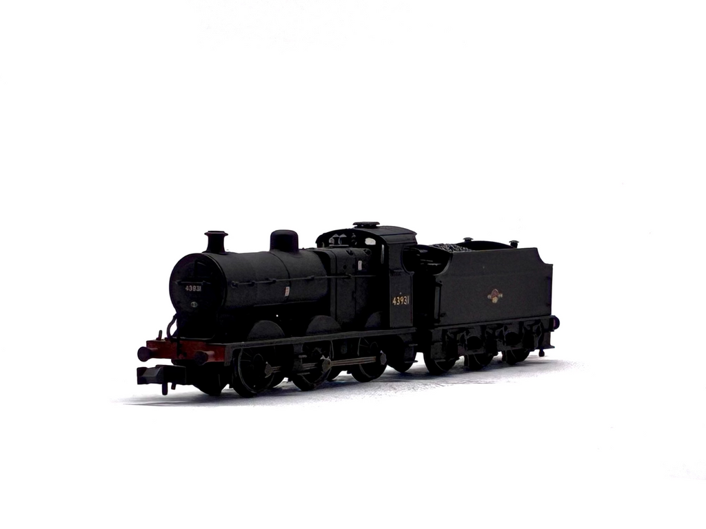 Graham Farish 372-065 Class 4F 0-6-0 43931 in BR black with late crest weathered