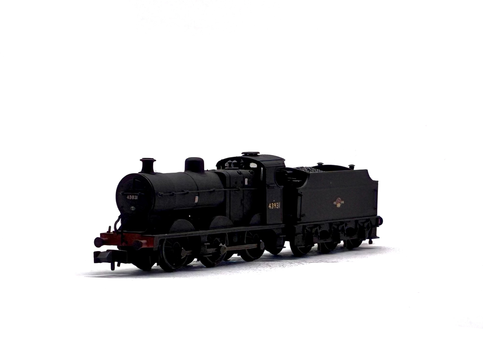 Graham Farish 372-065 Class 4F 0-6-0 43931 in BR black with late crest weathered