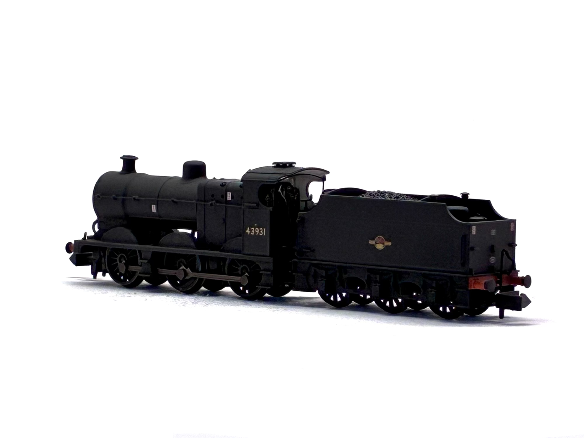 Graham Farish 372-065 Class 4F 0-6-0 43931 in BR black with late crest weathered