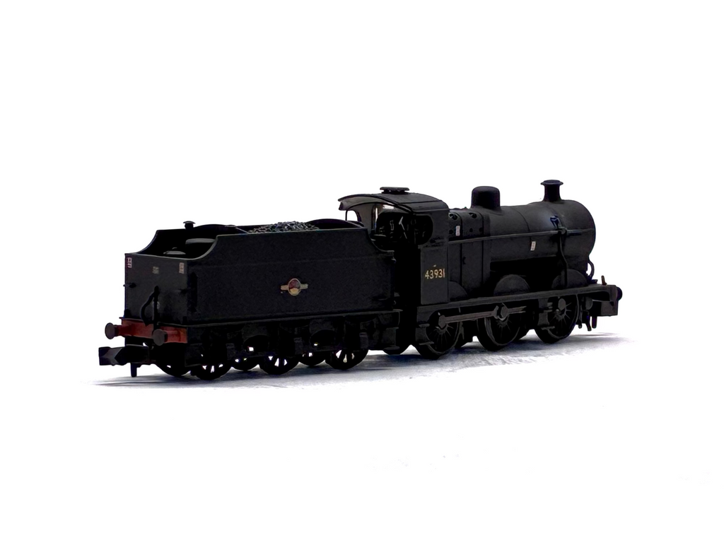 Graham Farish 372-065 Class 4F 0-6-0 43931 in BR black with late crest weathered
