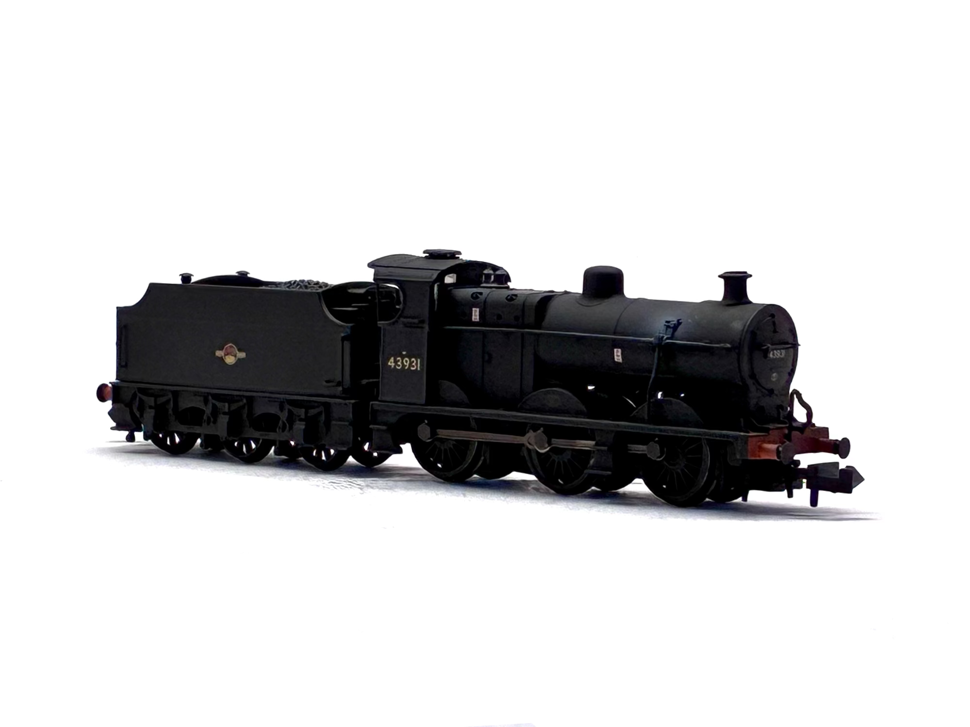 Graham Farish 372-065 Class 4F 0-6-0 43931 in BR black with late crest weathered