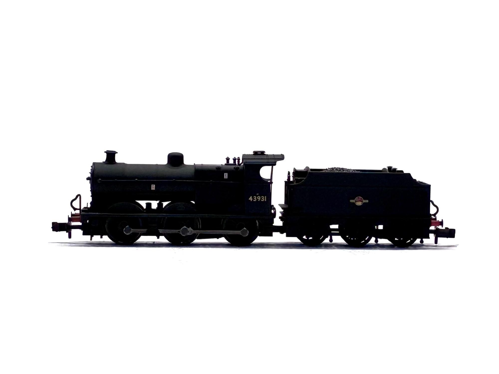 Graham Farish 372-065 Class 4F 0-6-0 43931 in BR black with late crest weathered