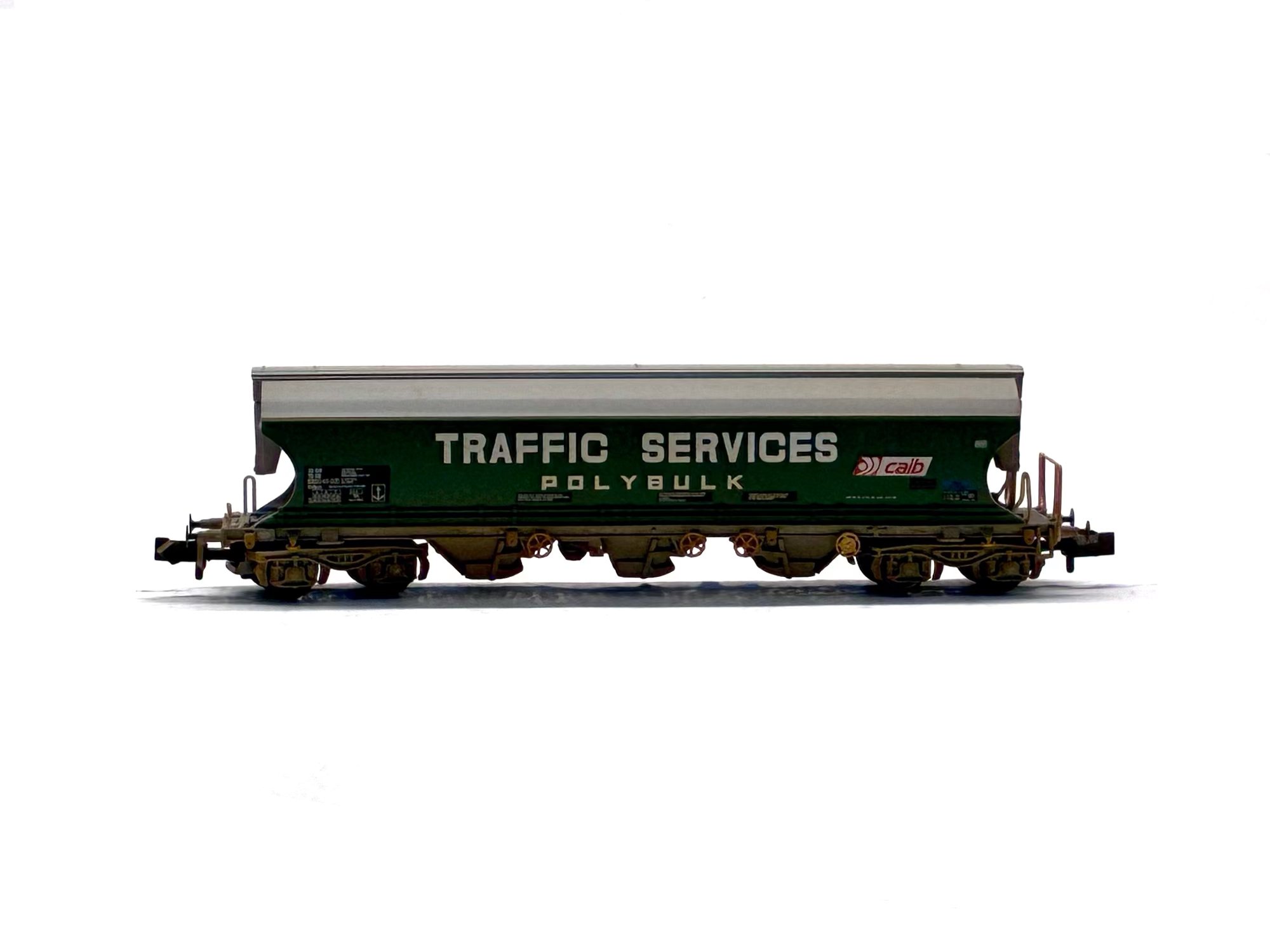Graham Farish 373-235 Bulk grain bogie hopper wagon 'Traffic Services' weathered