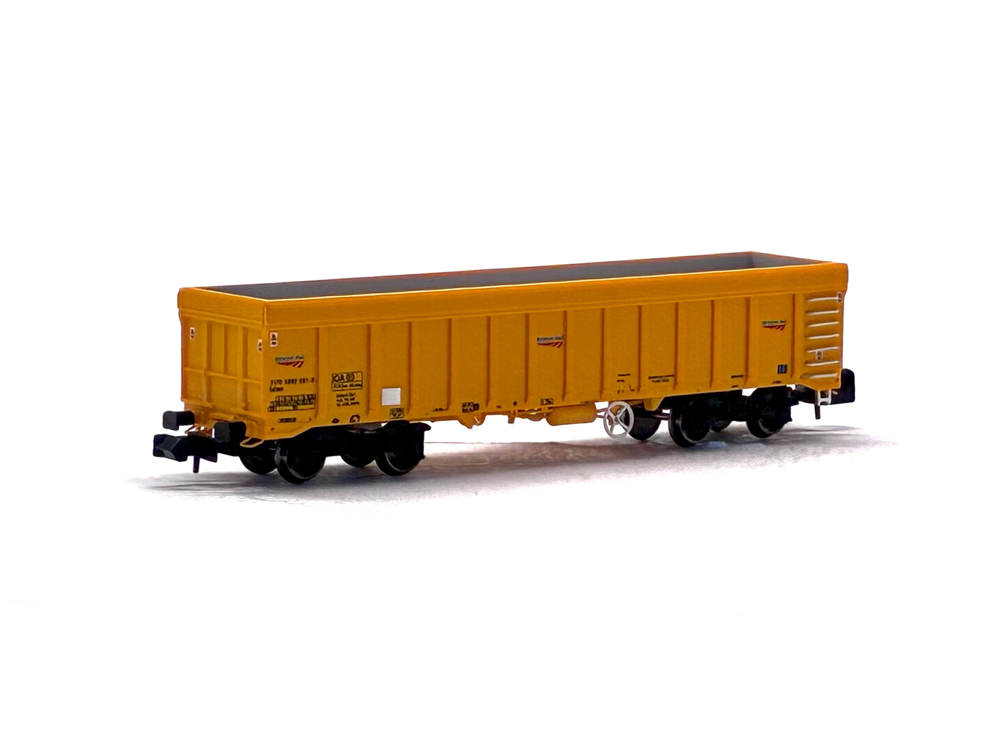 Dapol 2F-045-005 IOA 'Merlin' bogie ballast wagon in Network Rail yellow