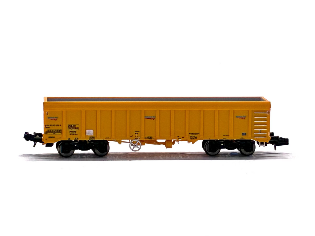 Dapol 2F-045-002 IOA 'Merlin' bogie ballast wagon in Network Rail yellow