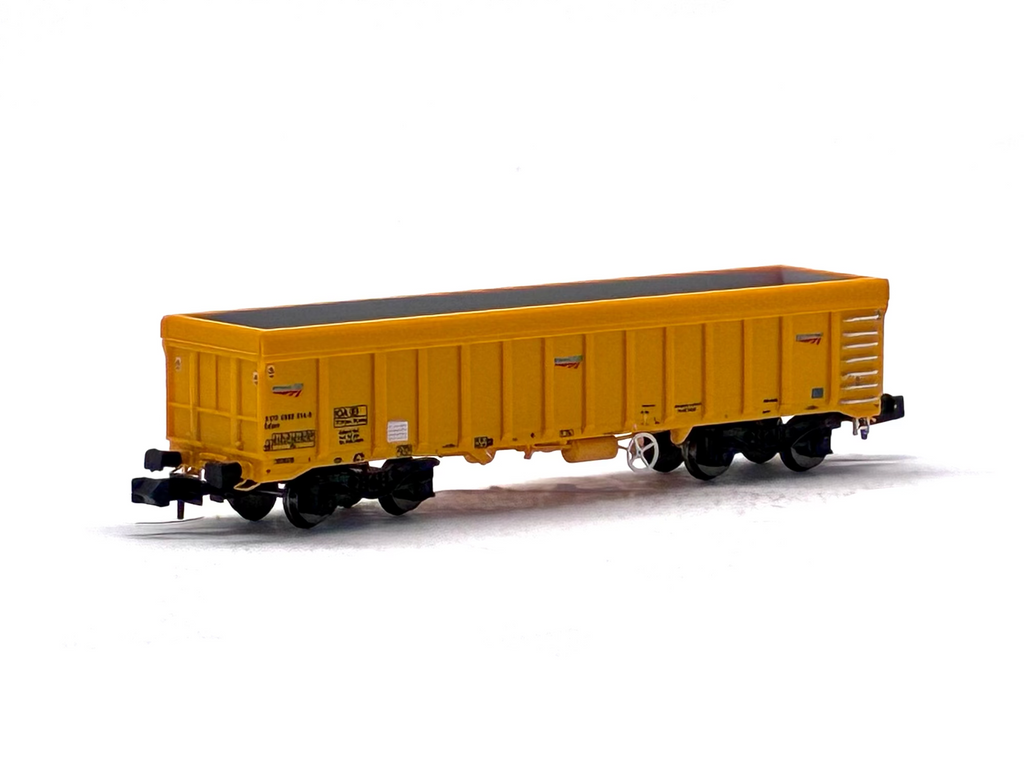 Dapol 2F-045-001 IOA 'Merlin' bogie ballast wagon in Network Rail yellow