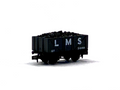 Peco Products NR-41M 7 plank open wagon in LMS grey 313159
