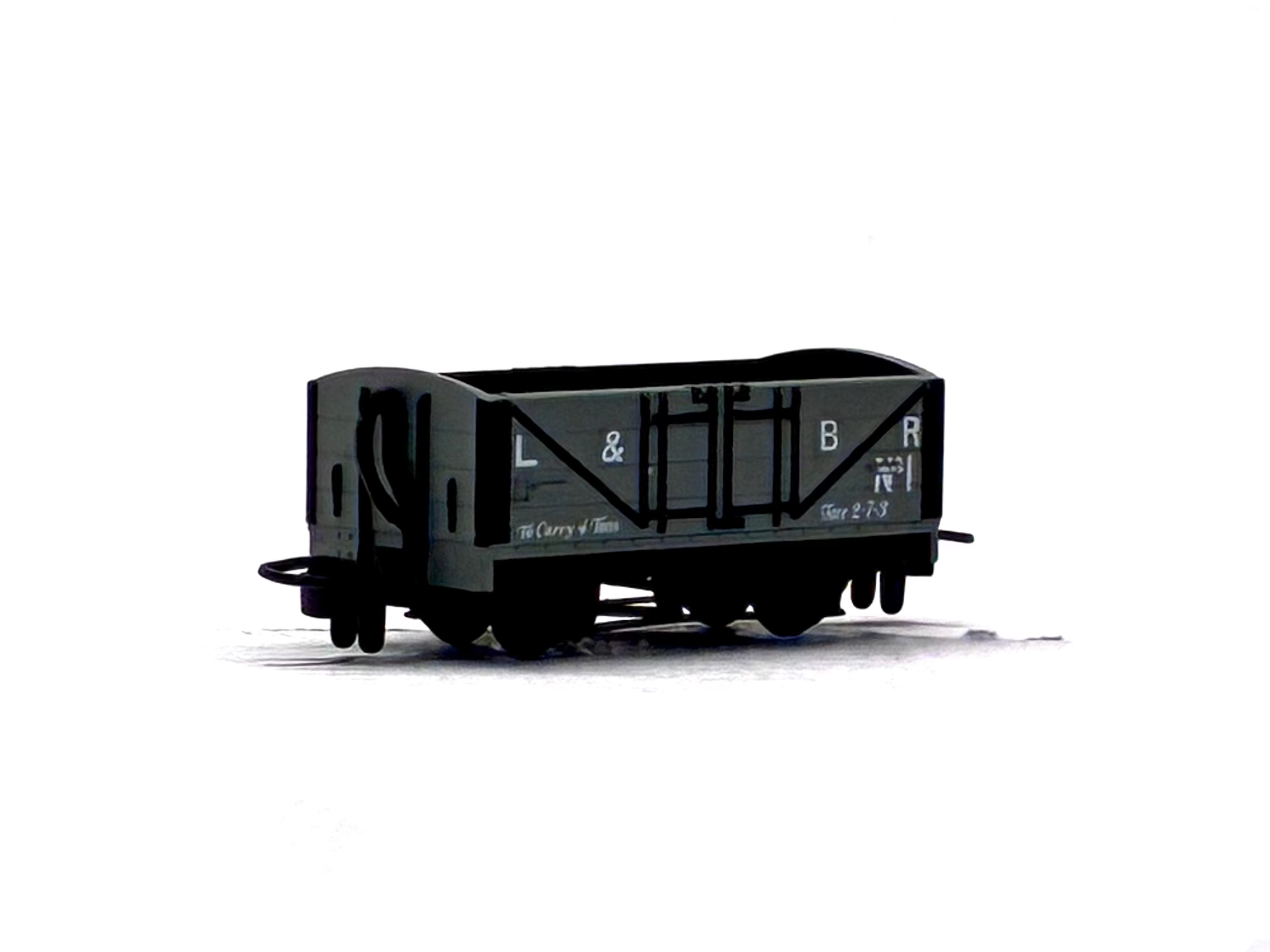 Peco Products GR-200C 4-wheel open wagon 1 in Lynton & Barnstaple grey