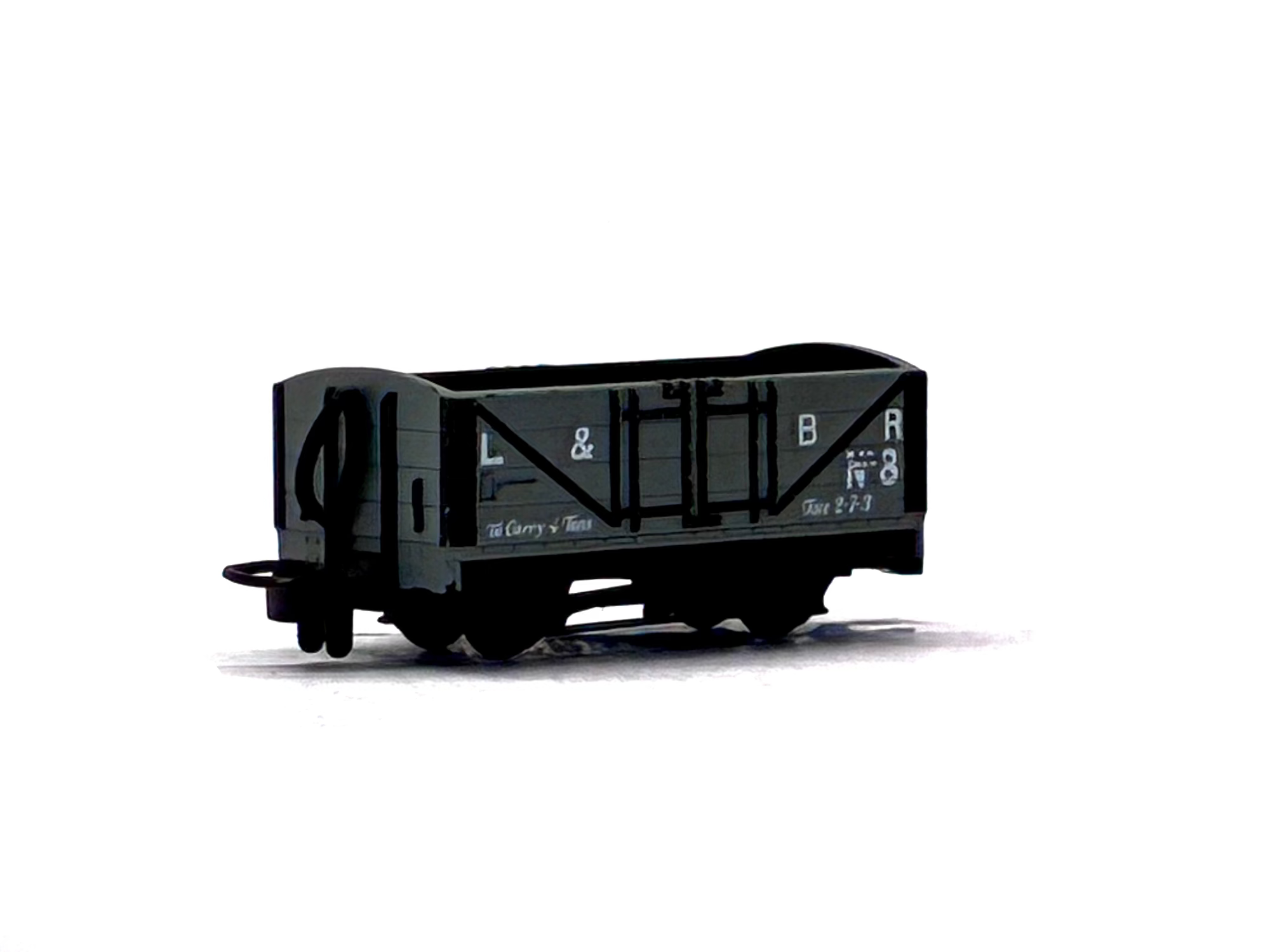 Peco Products GR-200D 4-wheel open wagon 8 in Lynton & Barnstaple grey
