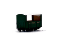 Peco Products GR-520 4 wheel open sided coach in Glyn Valley Tramway green pre owned