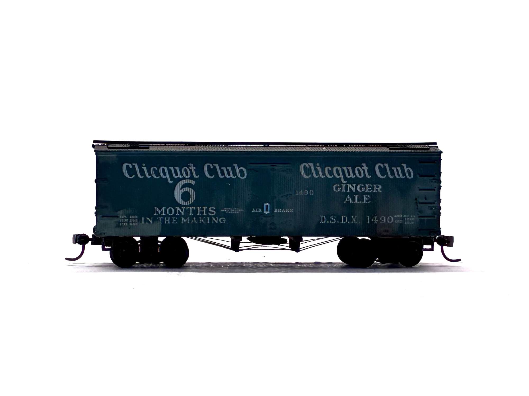 HO Scale Cliquot Club Ginger Ale Reefer Car D.S.S.X. 1490