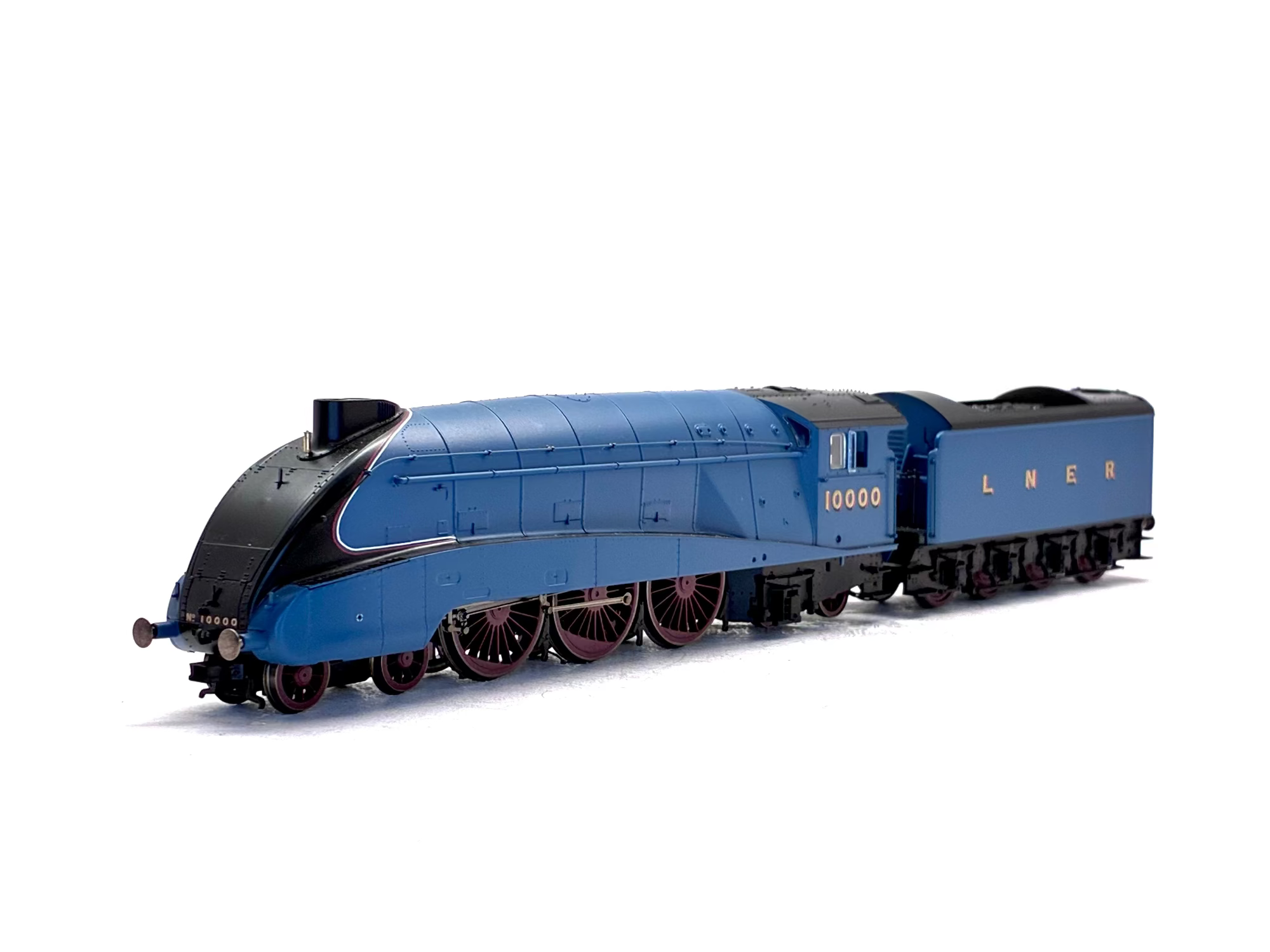 Hornby R3843 Rebuilt Class W1 Hush-Hush 4-6-4 10000 in LNER garter blue