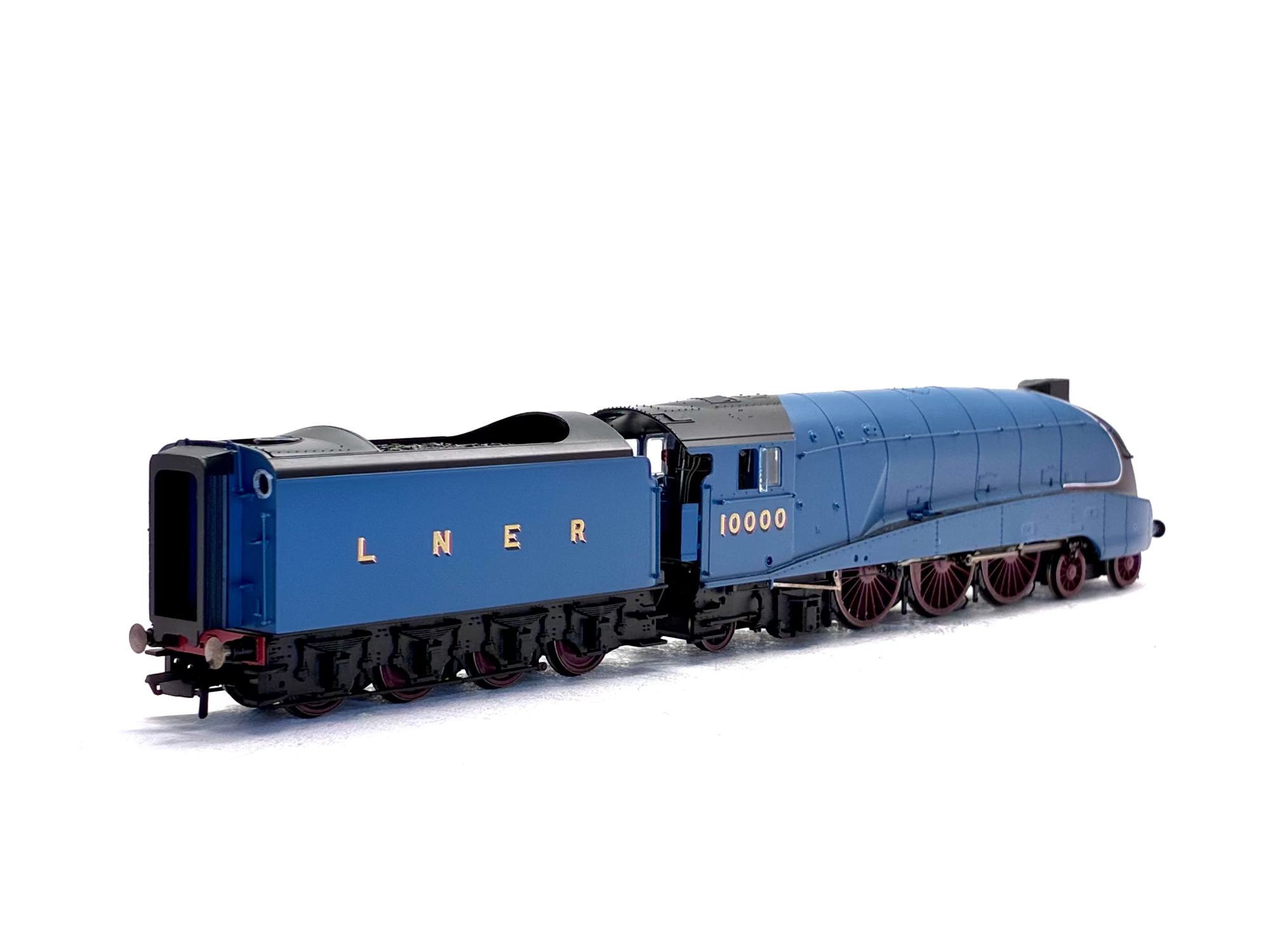 Hornby R3843 Rebuilt Class W1 Hush-Hush 4-6-4 10000 in LNER garter blue