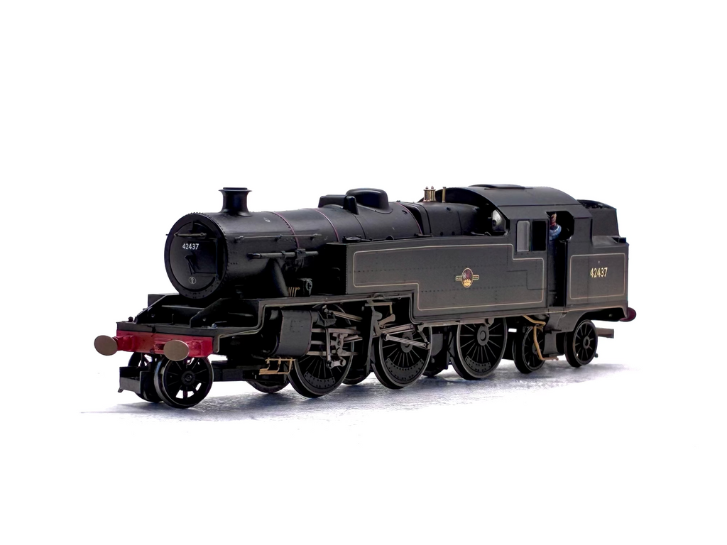 Hornby R2637 Stanier Class 4P 2-6-4T 42437 in BR Lined Black with late crest (weathered)