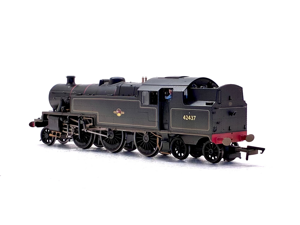 Hornby R2637 Stanier Class 4P 2-6-4T 42437 in BR Lined Black with late crest (weathered)