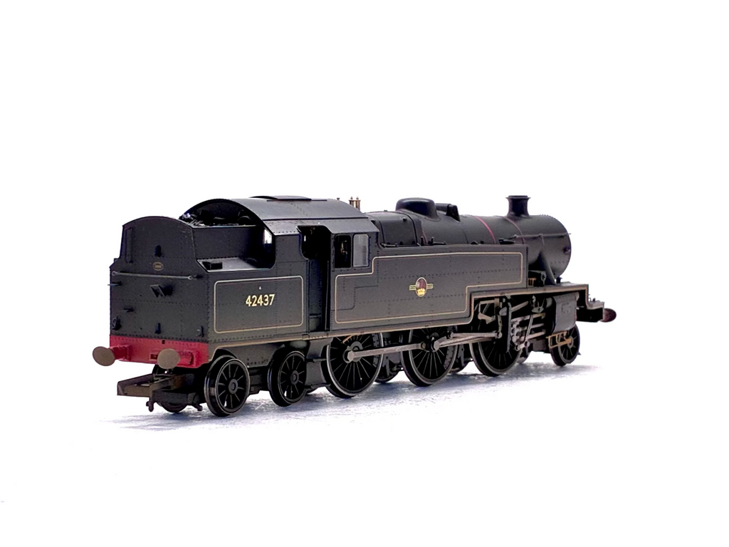 Hornby R2637 Stanier Class 4P 2-6-4T 42437 in BR Lined Black with late crest (weathered)