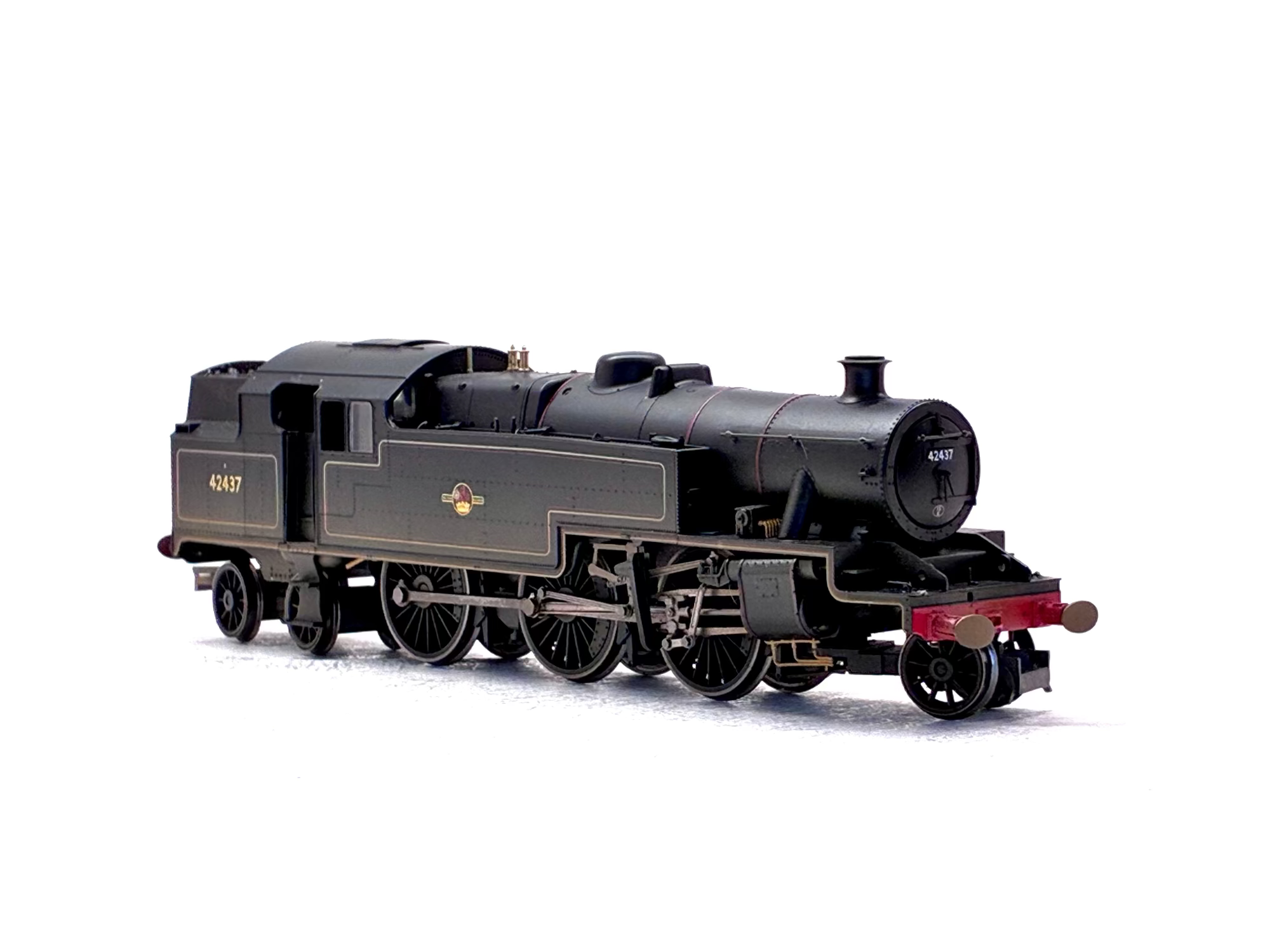 Hornby R2637 Stanier Class 4P 2-6-4T 42437 in BR Lined Black with late crest (weathered)
