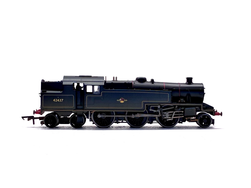 Hornby R2637 Stanier Class 4P 2-6-4T 42437 in BR Lined Black with late crest (weathered)