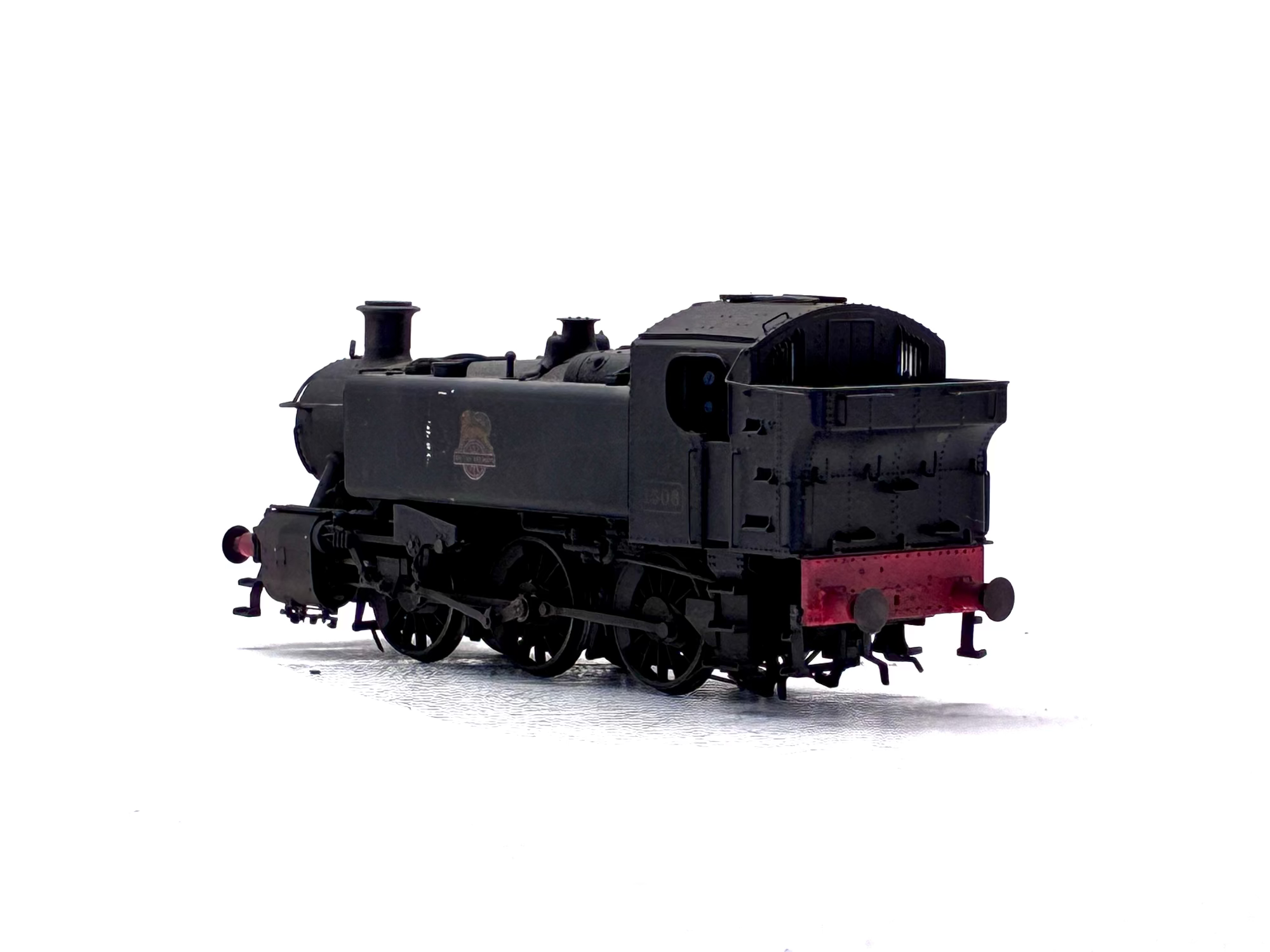 Rapido Trains UK 904501 Class 15xx pannier 0-6-0PT 1506 in BR plain black with no crest Digital sound fitted