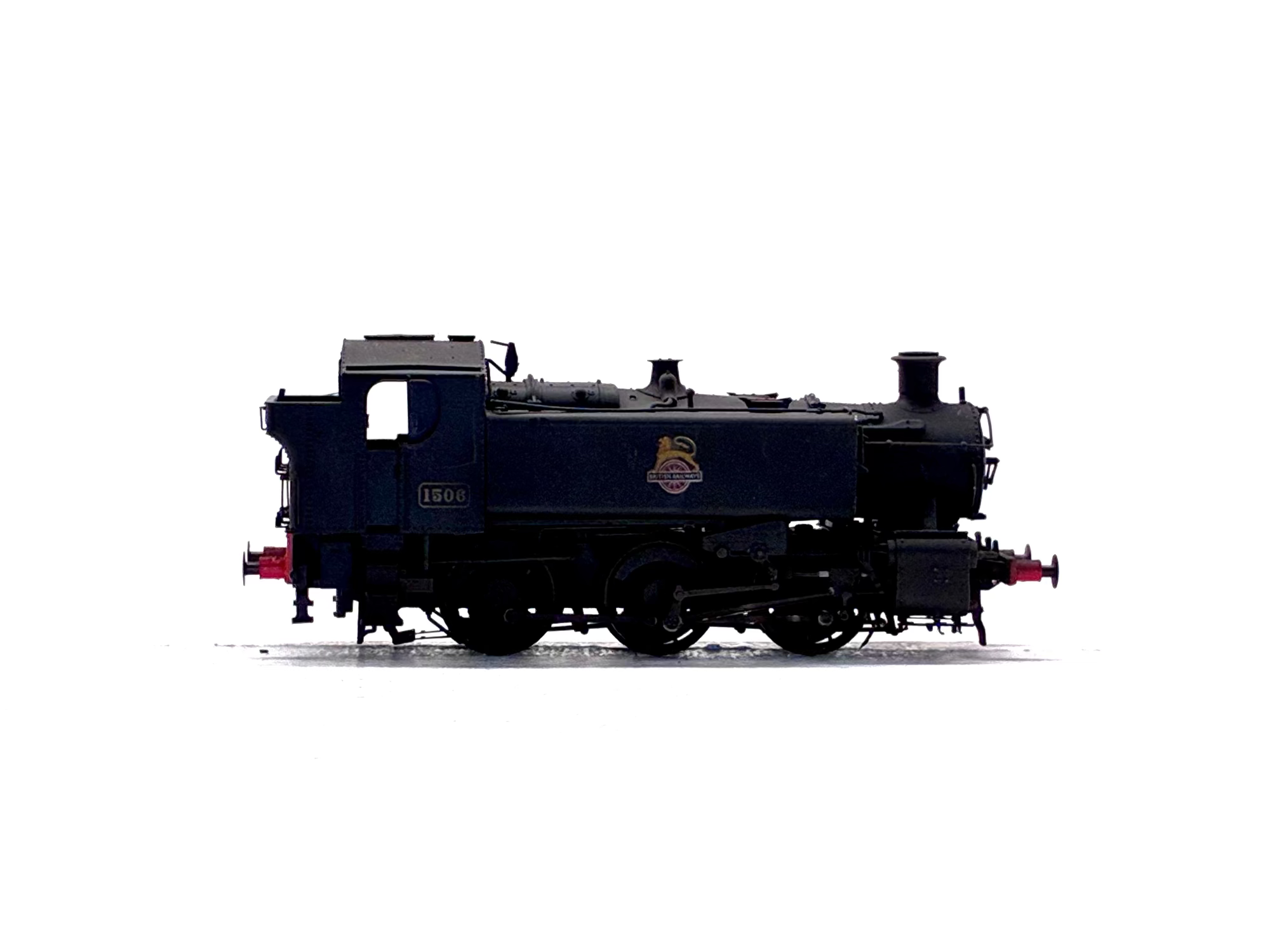 Rapido Trains UK 904501 Class 15xx pannier 0-6-0PT 1506 in BR plain black with no crest Digital sound fitted