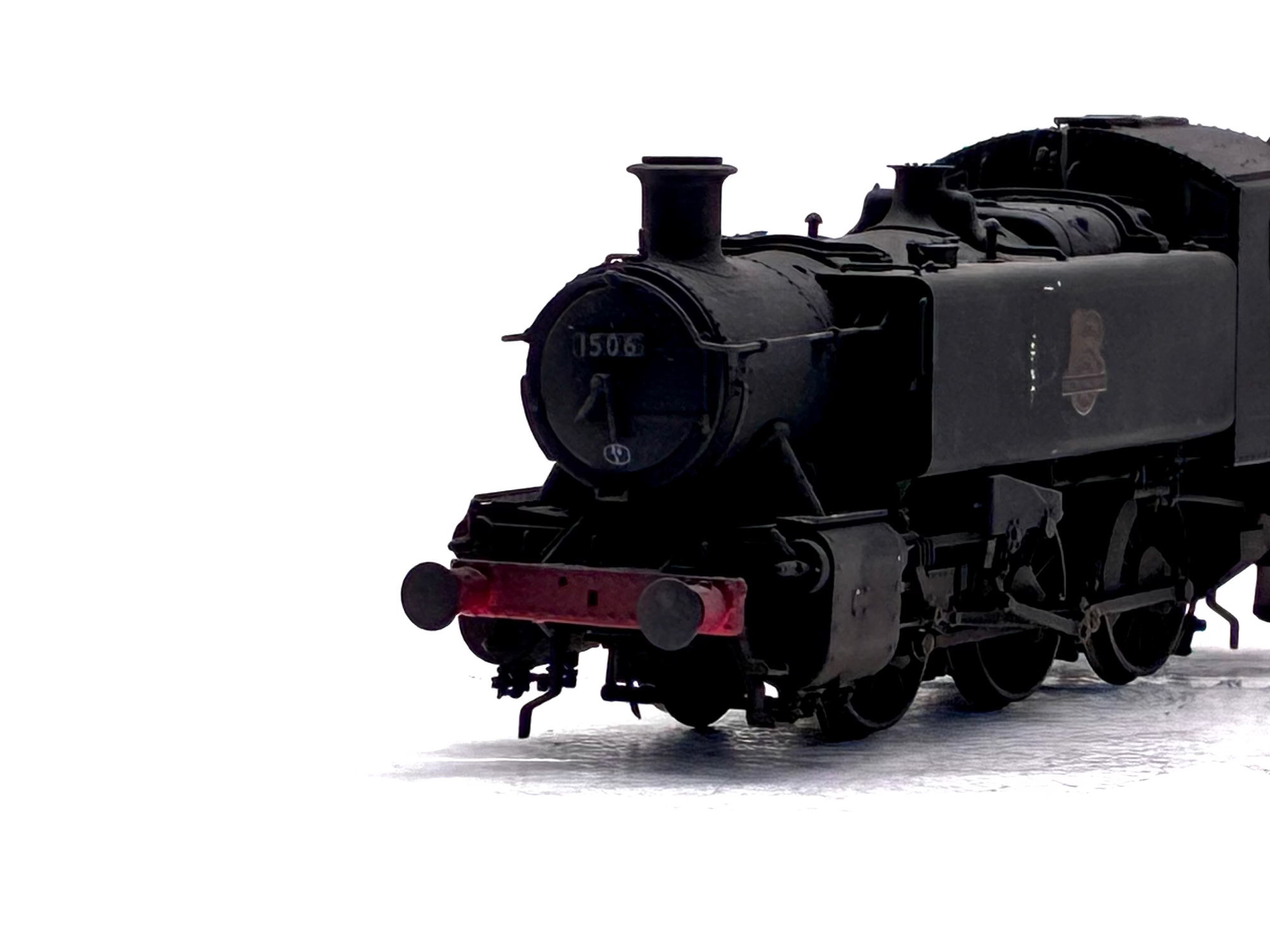 Rapido Trains UK 904501 Class 15xx pannier 0-6-0PT 1506 in BR plain black with no crest Digital sound fitted