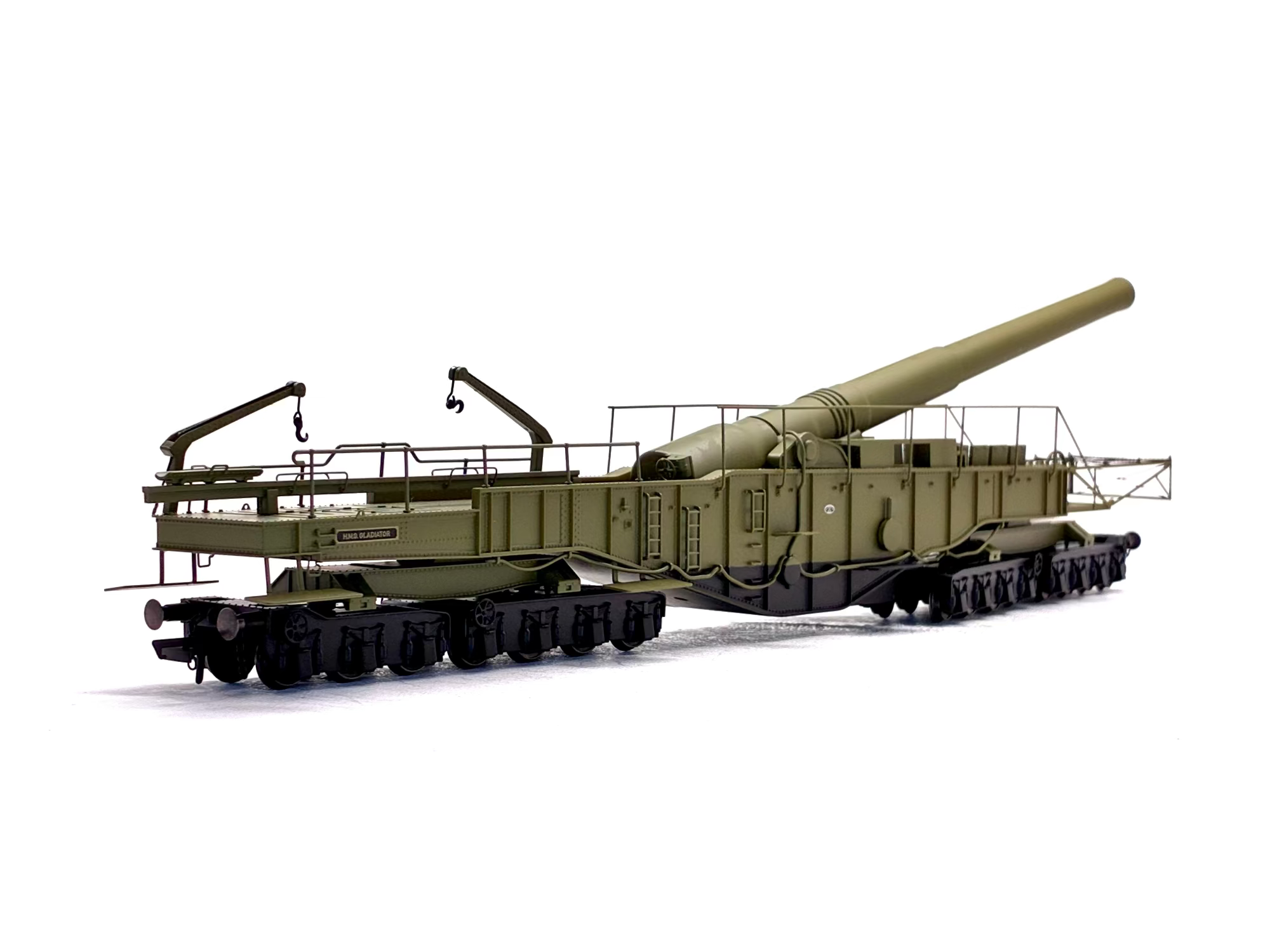 Oxford Rail OR76BOOM02 BL 13.5 inch howitzer railgun "Gladiator"