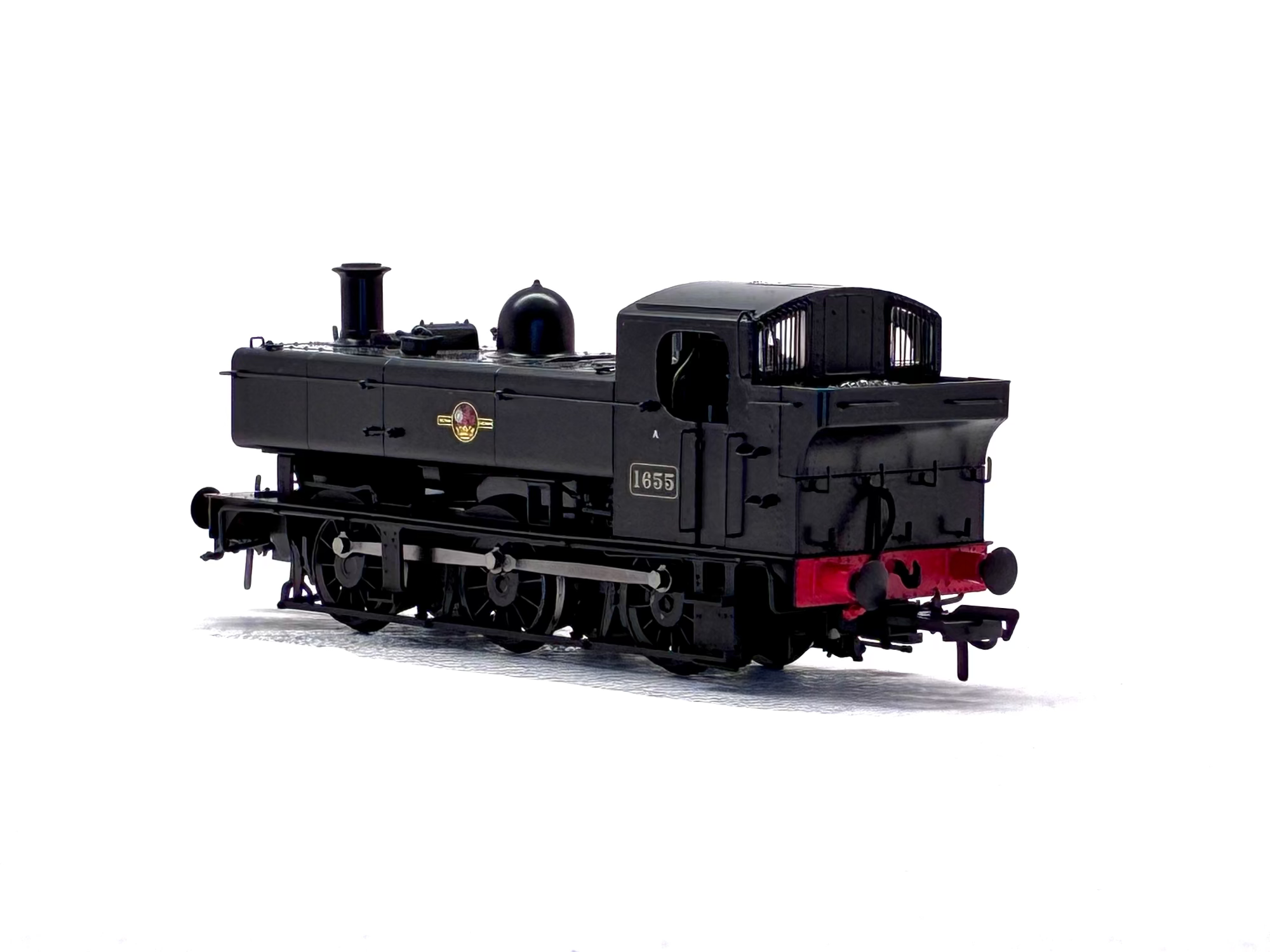 Rapido Trains UK MR-304B Class 16xx Pannier 0-6-0PT 1655 in BR black with late crest