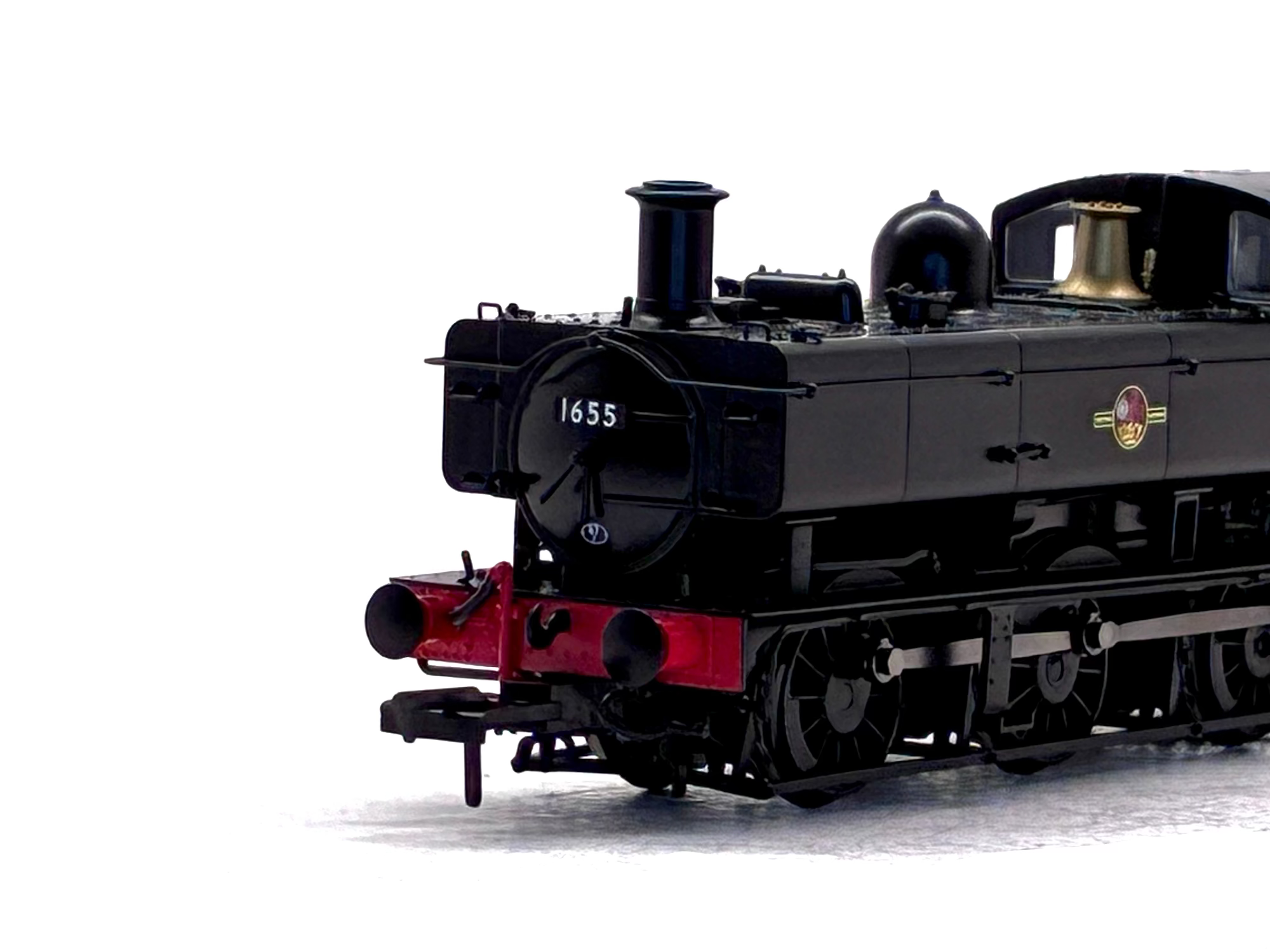 Rapido Trains UK MR-304B Class 16xx Pannier 0-6-0PT 1655 in BR black with late crest