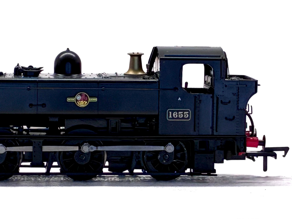 Rapido Trains UK MR-304B Class 16xx Pannier 0-6-0PT 1655 in BR black with late crest