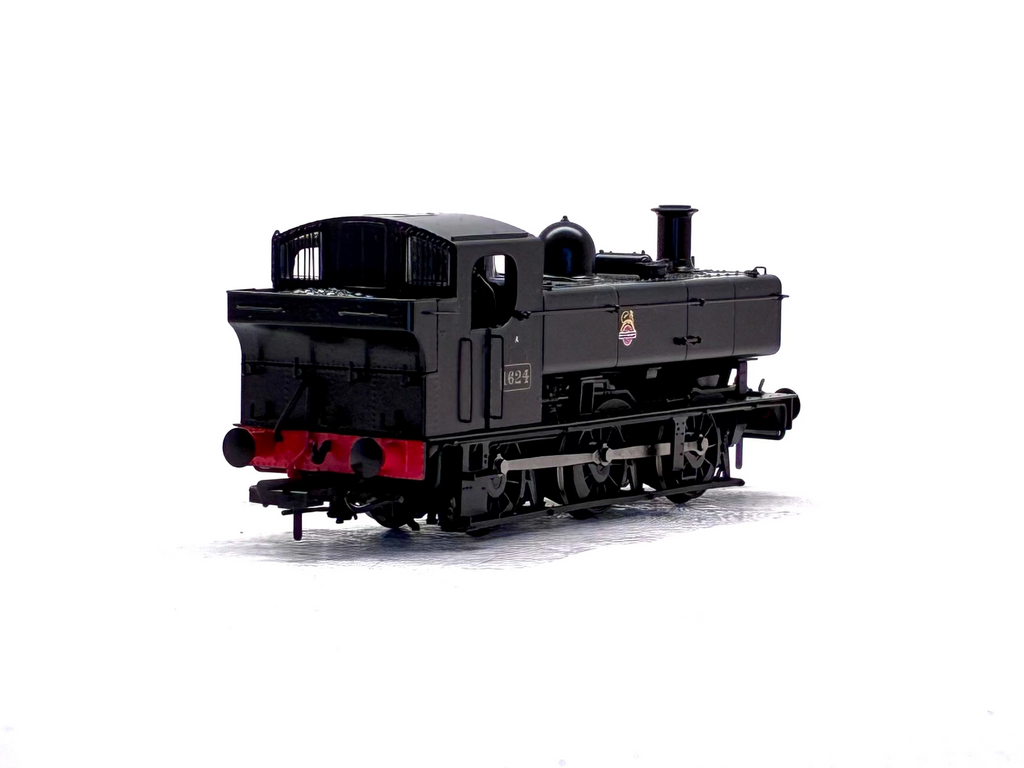Rapido Trains UK MR-301C Class 16xx Pannier 0-6-0PT 1624 in BR black with early emblem