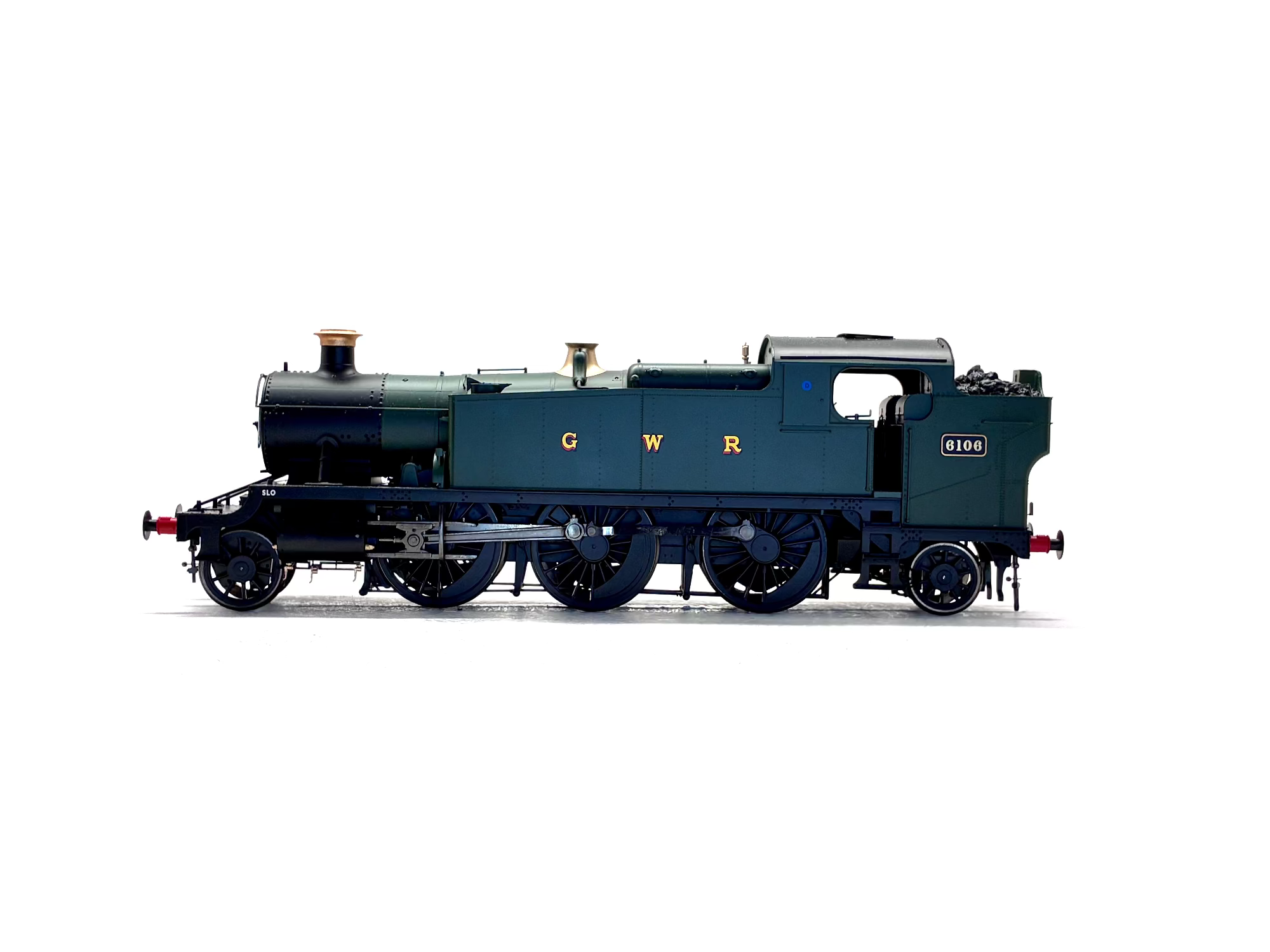 Heljan 6101 Class 61xx 'Large Prairie' 2-6-2T 6106 in GWR green with GWR lettering as preserved