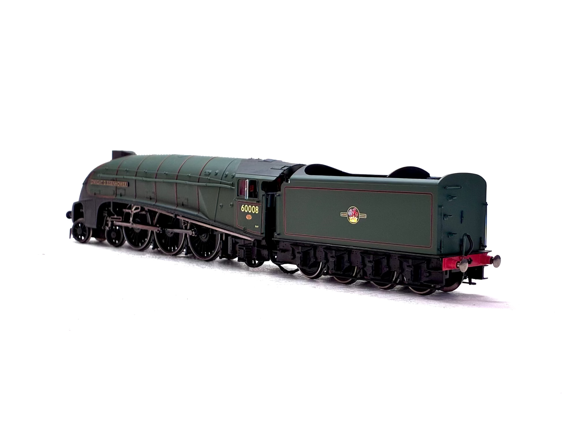 Hornby R3255 Class A4 4-6-2 60008 "Dwight D. Eisenhower" in BR Green with late crest with etched nameplates The Great Goodbye