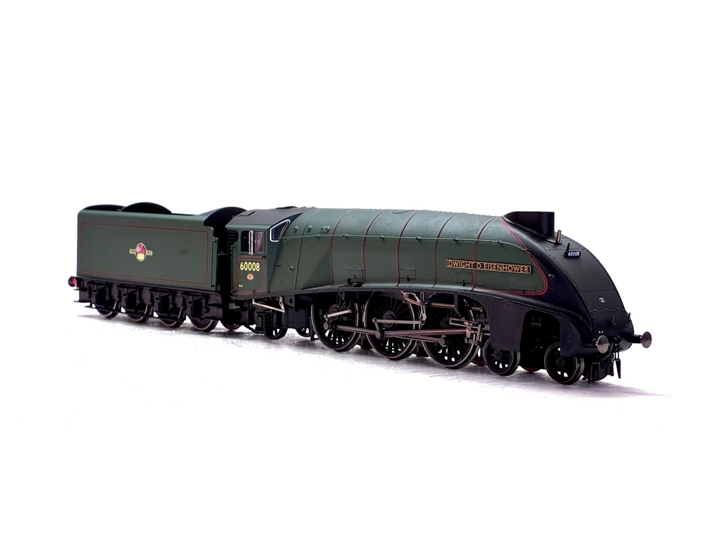 Hornby R3255 Class A4 4-6-2 60008 "Dwight D. Eisenhower" in BR Green with late crest with etched nameplates The Great Goodbye