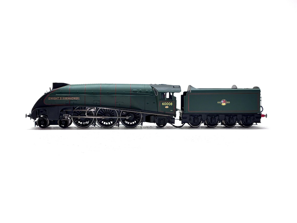 Hornby R3255 Class A4 4-6-2 60008 "Dwight D. Eisenhower" in BR Green with late crest with etched nameplates The Great Goodbye