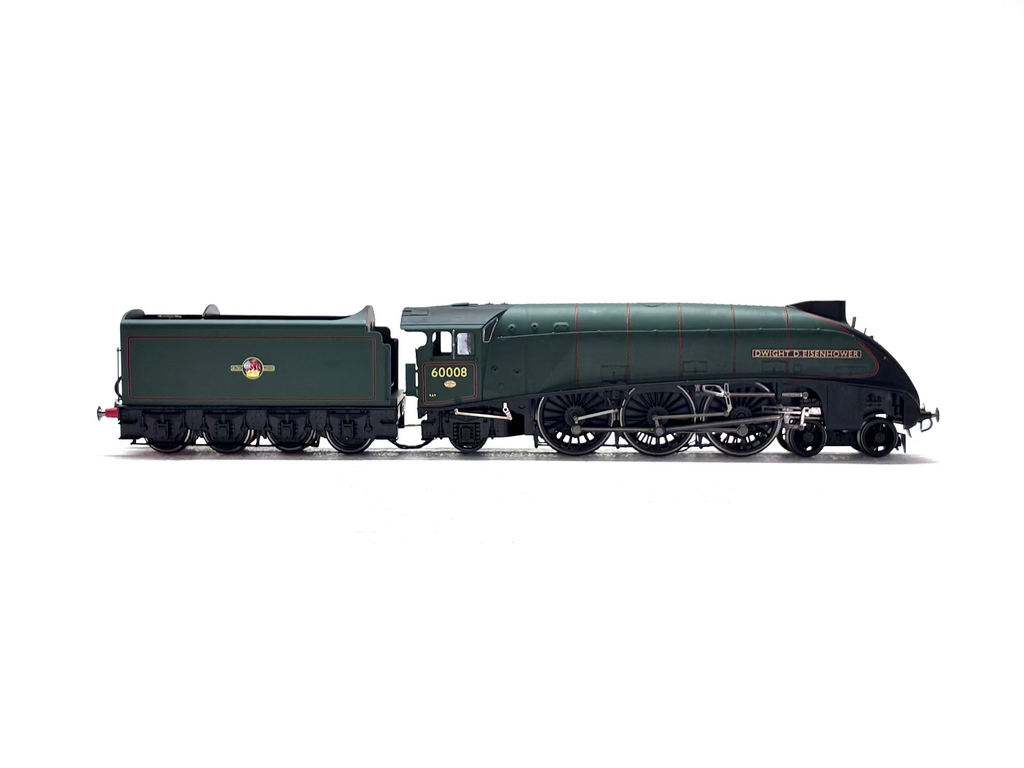 Hornby R3255 Class A4 4-6-2 60008 "Dwight D. Eisenhower" in BR Green with late crest with etched nameplates The Great Goodbye
