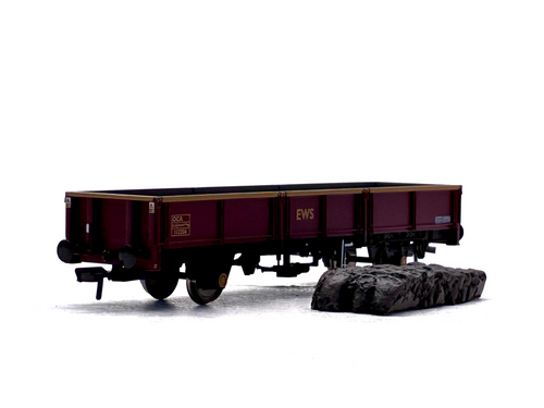 Bachmann Branchline OO Gauge 38-057 31-tonne OCA dropside open wagon red and yellow front view