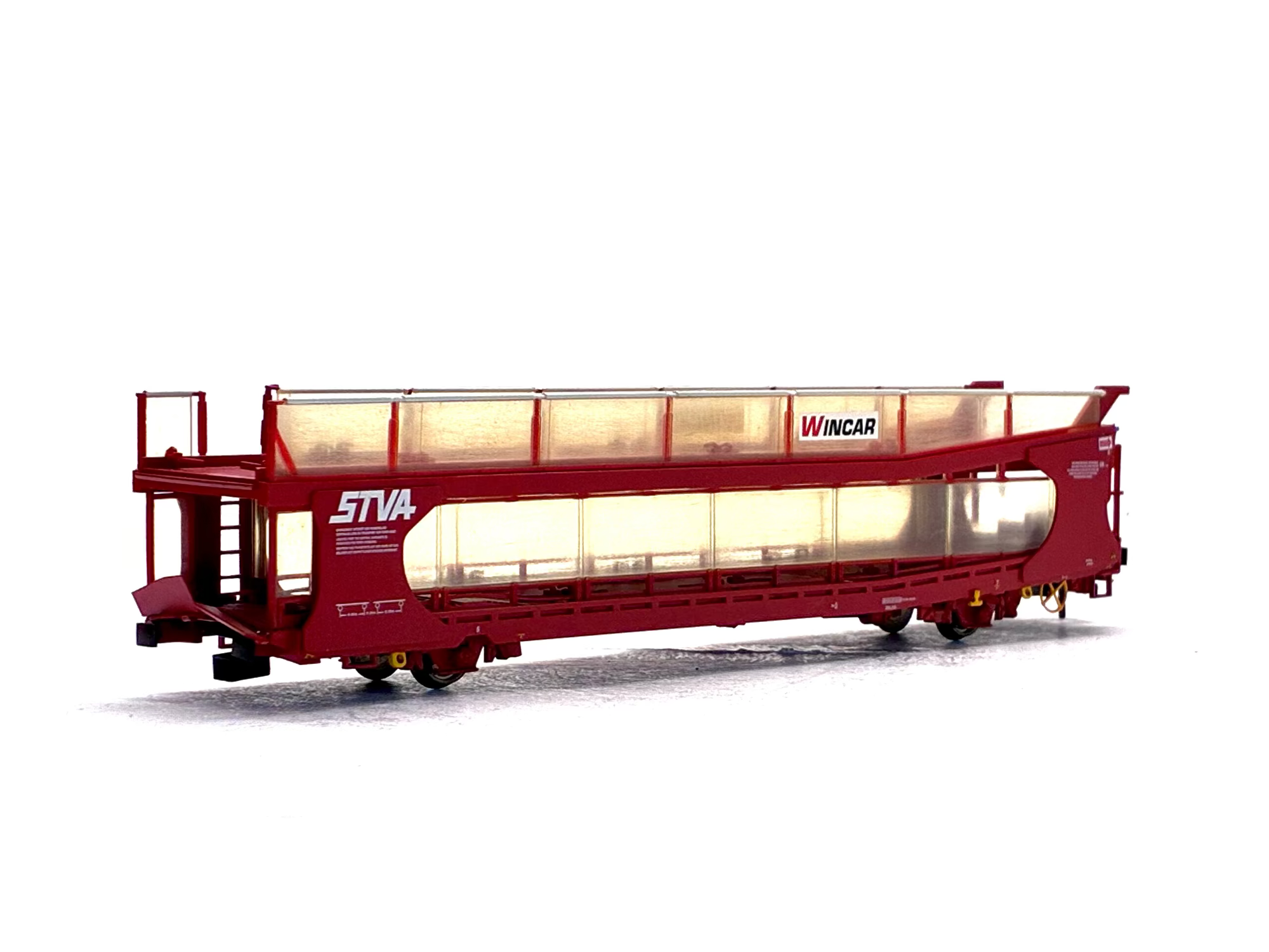 Bachmann Branchline 38-250 IPA twin double deck car transporter red back view