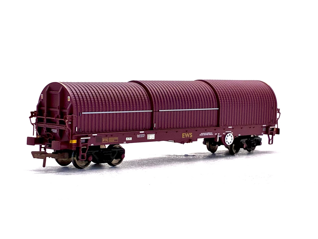 Bachmann Branchline OO Gauge 37-626 102 Ton Thrall BRA steel coil carrier Maroon back view