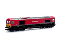 Graham Farish N Gauge 371-383 Class 66 66152 in DB Schenker front view