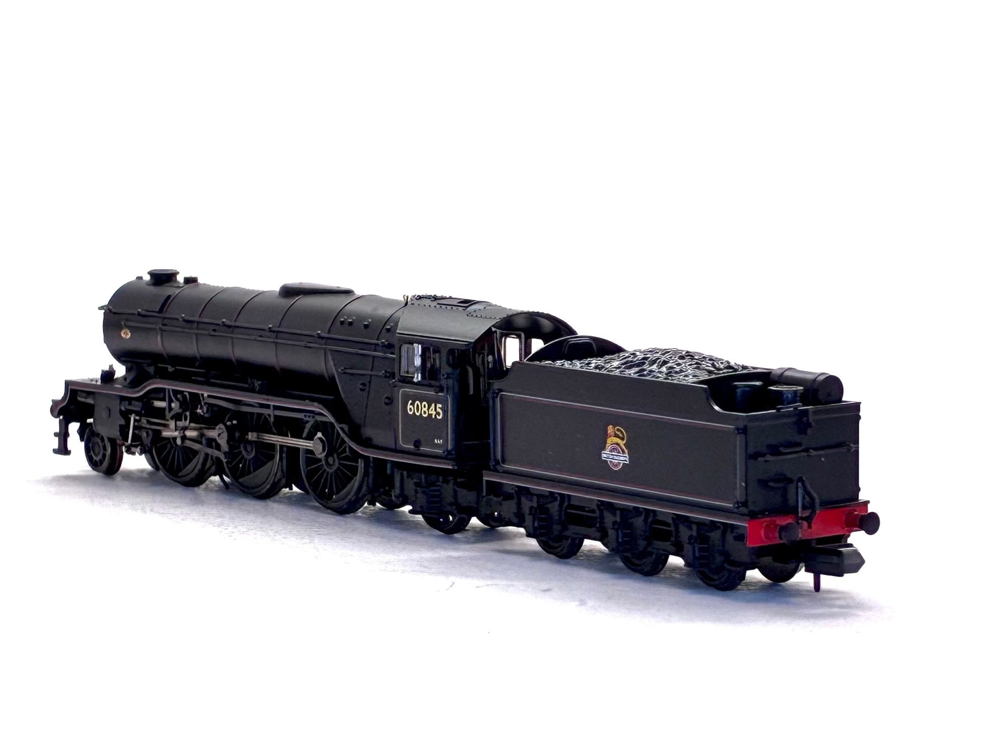 Graham Farish N Gauge 372-612 LNER V2 60845 Black steam locomotive back view