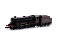 Graham Farish 372-135A Class 5MT 'Black 5' 5000 black steam locomotive front view