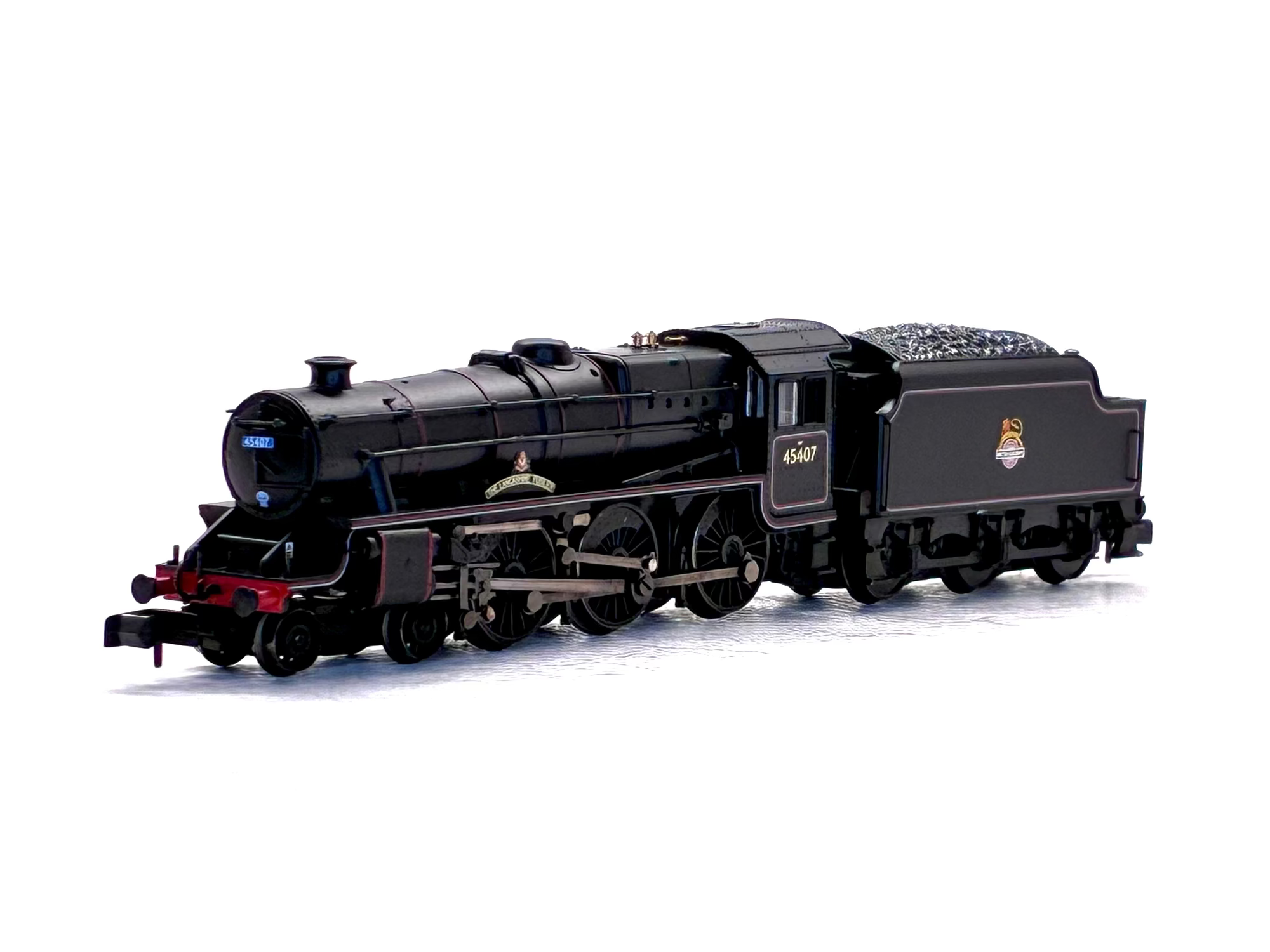 Graham Farish N gauge The Lancashire Fusilier steam locomotive front view